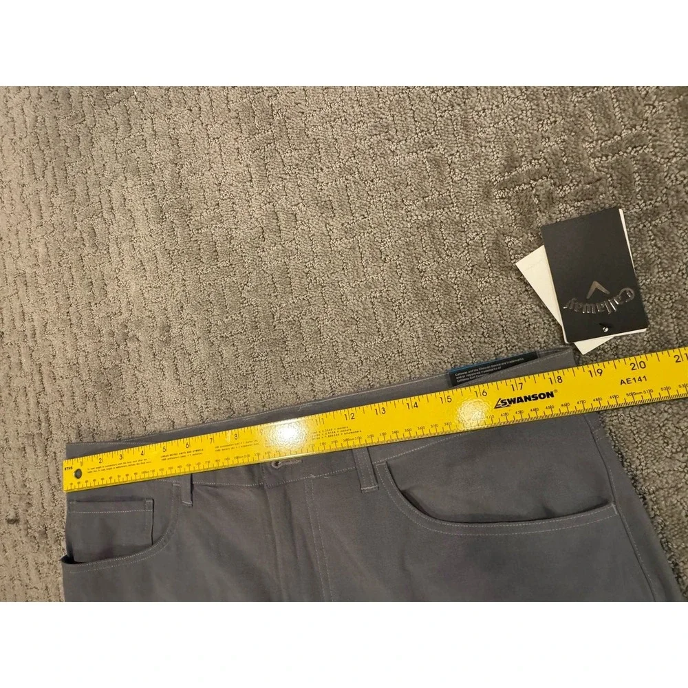 Callaway Mens Gray Golf Pants 36x30 Straight Leg Performance NWT (Y1)